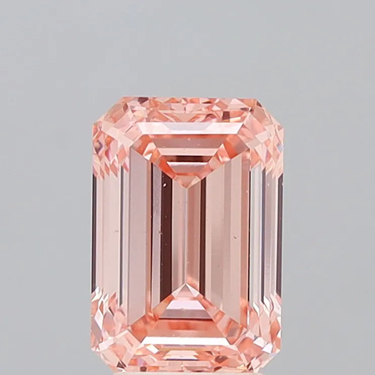 4.01ct Emerald Lab Grown Diamond (Colour Fancy Intense Pink, Clarity VS2, IGI Certified)