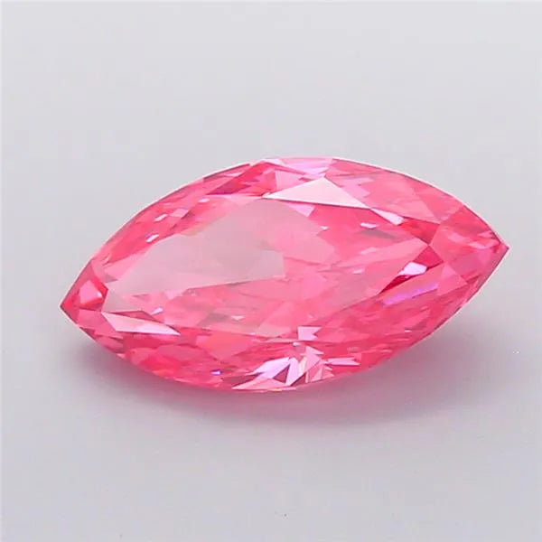 4.01ct Marquise Lab Grown Diamond (Colour Fancy Vivid Pink, Clarity VS2, IGI Certified)