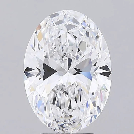 4.01ct Oval Lab Grown Diamond (Colour D, Clarity IF, IGI Certified)