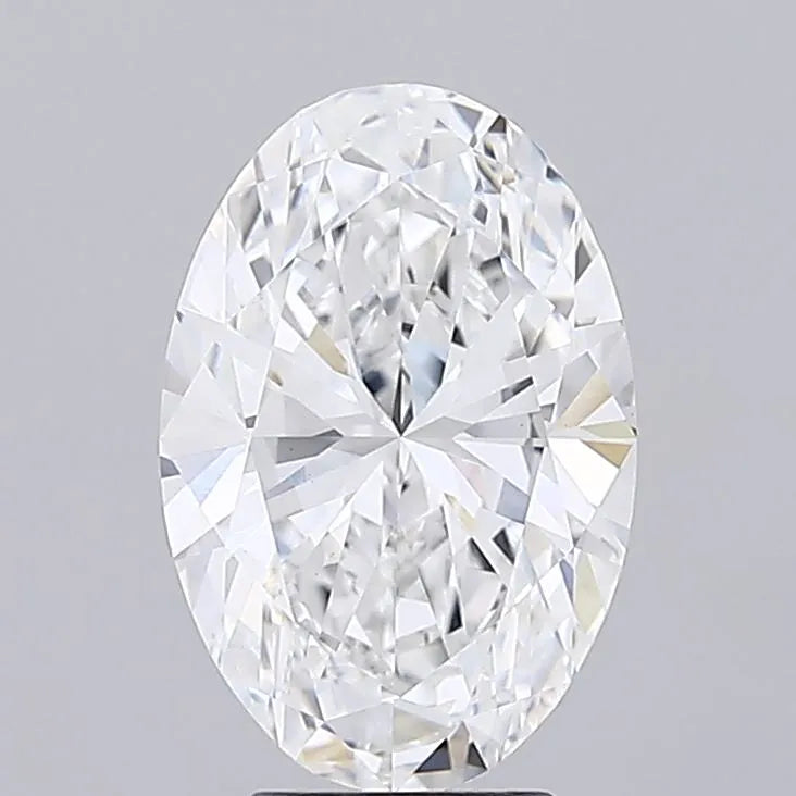 4.01ct Oval Lab Grown Diamond (Colour D, Clarity VVS2, IGI Certified)