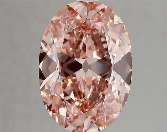 4.01ct Oval Lab Grown Diamond (Colour Fancy Vivid Pink, Clarity VS1, IGI Certified)