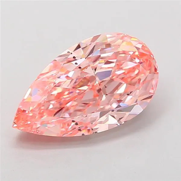 4.01ct Pear Lab Grown Diamond (Colour Fancy Vivid Pink, Clarity SI1, IGI Certified)