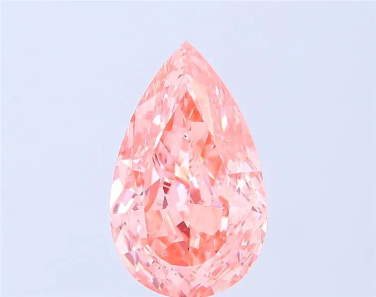 4.01ct Pear Lab Grown Diamond (Colour Fancy Vivid Pink, Clarity VS2, IGI Certified)