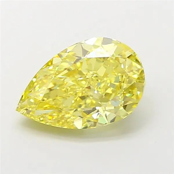 4.01ct Pear Lab Grown Diamond (Colour Fancy Vivid Yellow, Clarity VS1, IGI Certified)