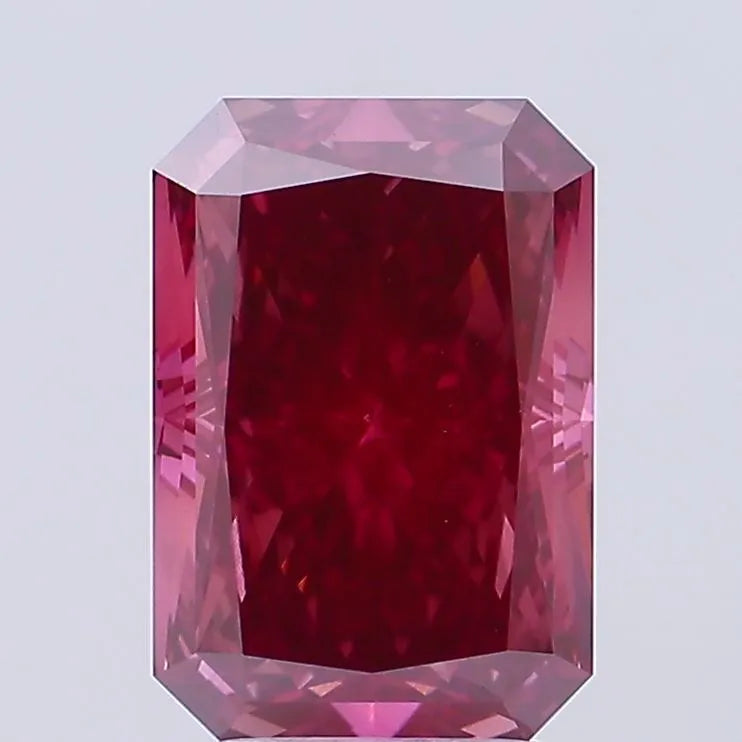4.01ct Radiant Lab Grown Diamond (Colour Fancy Deep Pink, Clarity VS1, IGI Certified)