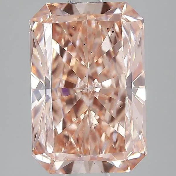 4.01ct Radiant Lab Grown Diamond (Colour Fancy Intense Brownish Pink, Clarity VS2, IGI Certified)