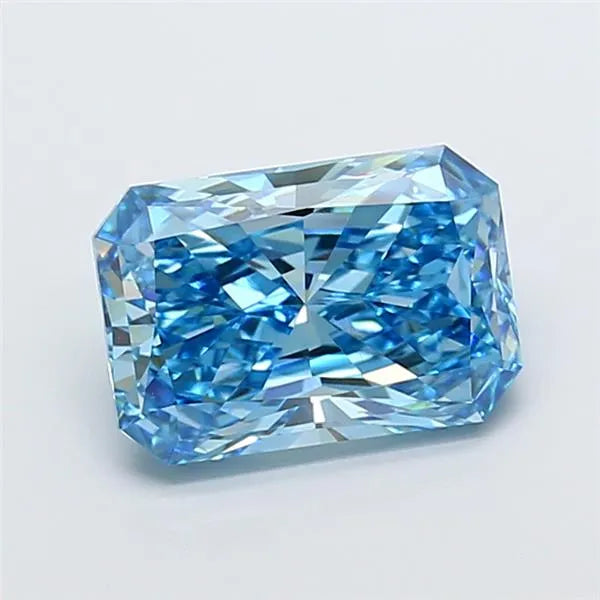 4.01ct Radiant Lab Grown Diamond (Colour Fancy Vivid Blue, Clarity VVS2, IGI Certified)