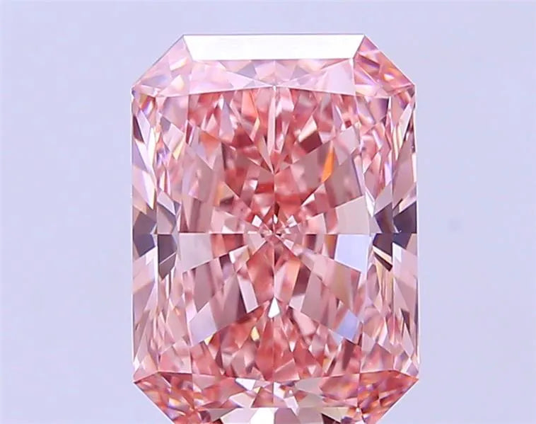 4.01ct Radiant Lab Grown Diamond (Colour Fancy Vivid Pink, Clarity VS1, IGI Certified)