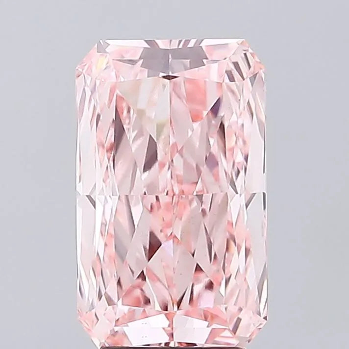 4.01ct Radiant Lab Grown Diamond (Colour Fancy Vivid Pink, Clarity VS1, IGI Certified)