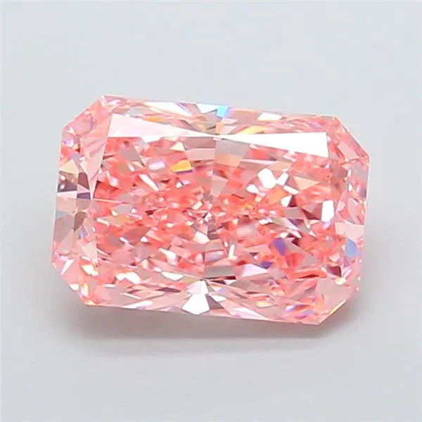 4.01ct Radiant Lab Grown Diamond (Colour Fancy Vivid Pink, Clarity VVS2, IGI Certified)