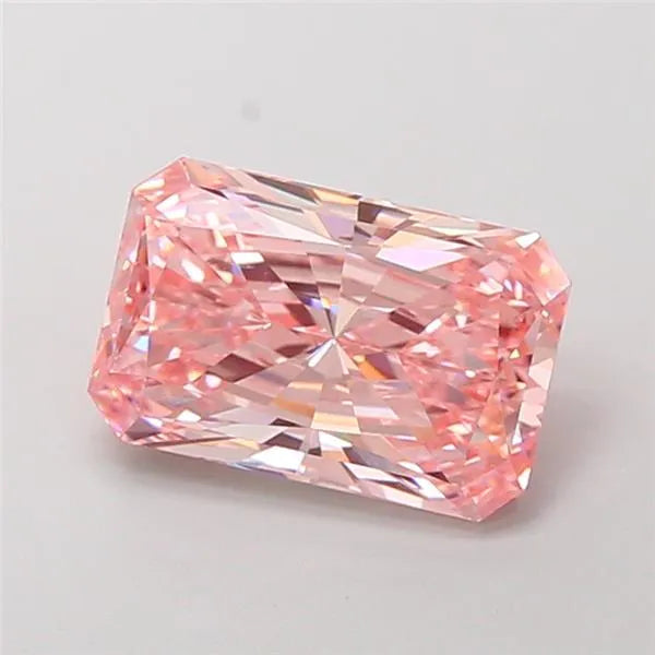 4.01ct Radiant Lab Grown Diamond (Colour Fancy Vivid Pink, Clarity VVS2, IGI Certified)