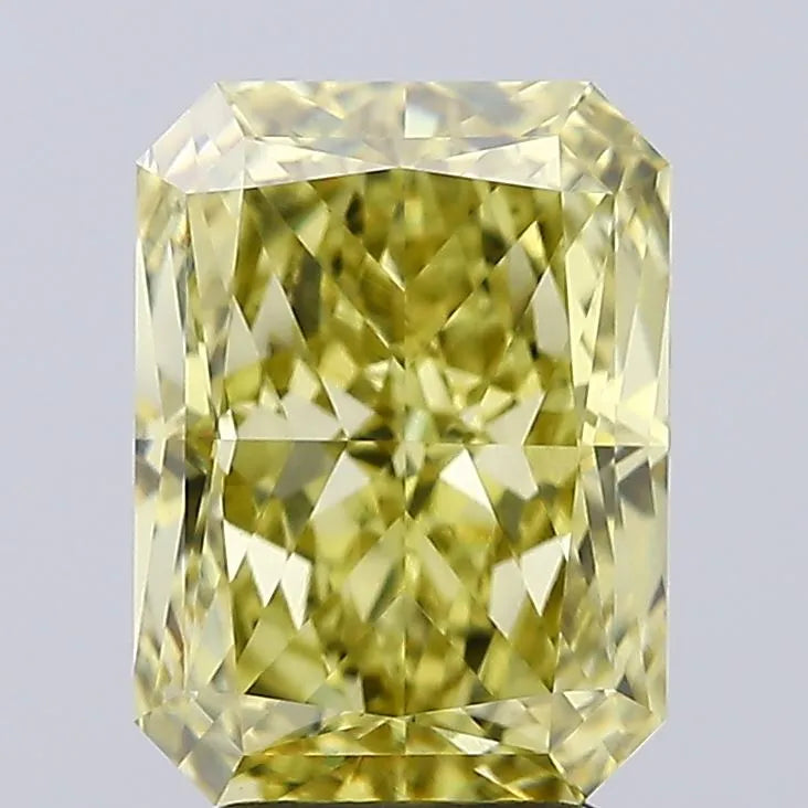 4.01ct Radiant Lab Grown Diamond (Colour Fancy Yellow, Clarity VVS2, IGI Certified)