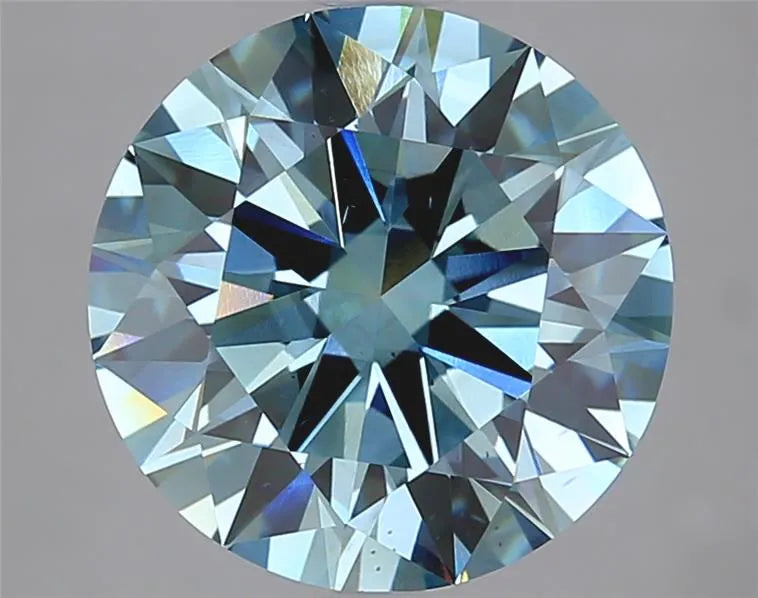 4.01ct Round Lab Grown Diamond (Colour Fancy Intense Blue, Clarity VS2, Cut VG, IGI Certified)