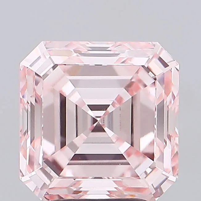 4.02ct Asscher Lab Grown Diamond (Colour Fancy Intense Pink, Clarity VS1, IGI Certified)