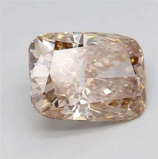 4.02ct Cushion modified Lab Grown Diamond (Colour Fancy Brown, Clarity VS2, IGI Certified)