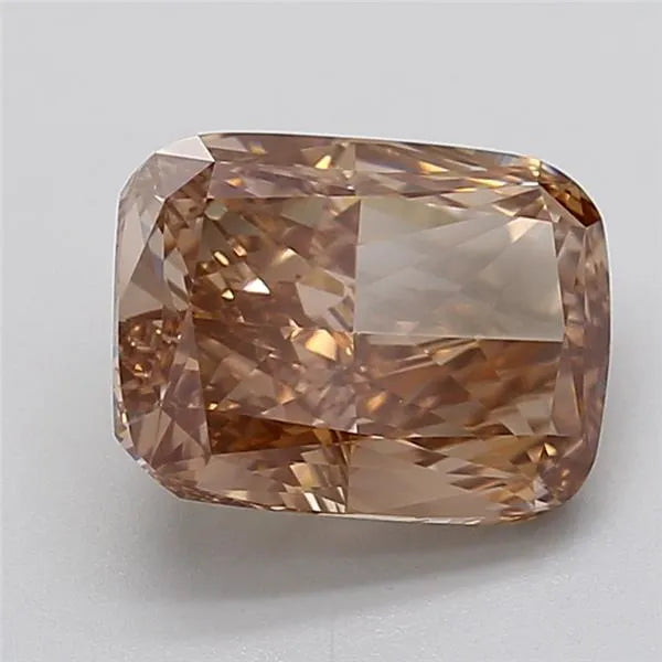 4.02ct Cushion modified Lab Grown Diamond (Colour Fancy Brown, Clarity VVS2, IGI Certified)