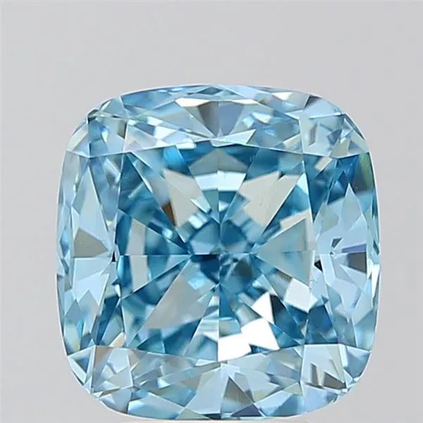4.02ct Cushion modified Lab Grown Diamond (Colour Fancy Vivid Blue, Clarity VVS2, IGI Certified)