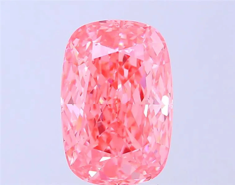 4.02ct Cushion modified Lab Grown Diamond (Colour Fancy Vivid Pink, Clarity VS2, IGI Certified)