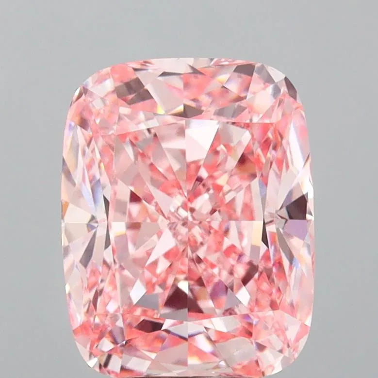 4.02ct Cushion modified Lab Grown Diamond (Colour Fancy Vivid Pink, Clarity VVS2, IGI Certified)