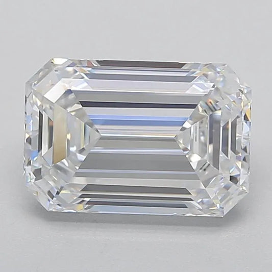 4.02ct Emerald Lab Grown Diamond (Colour D, Clarity IF, IGI Certified)