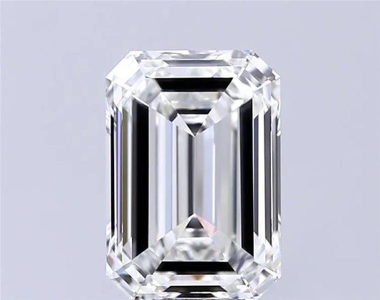 4.02ct Emerald Lab Grown Diamond (Colour F, Clarity VVS2, IGI Certified)