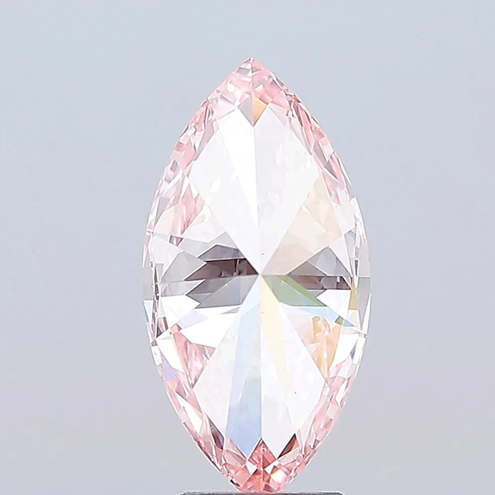 4.02ct Marquise Lab Grown Diamond (Colour Fancy Vivid Pink, Clarity VS1, IGI Certified)