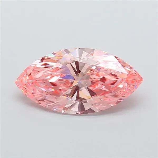4.02ct Marquise Lab Grown Diamond (Colour Fancy Vivid Pink, Clarity VS2, IGI Certified)