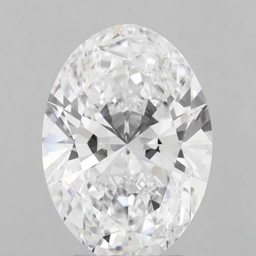 4.02ct Oval Lab Grown Diamond (Colour D, Clarity FL, IGI Certified)