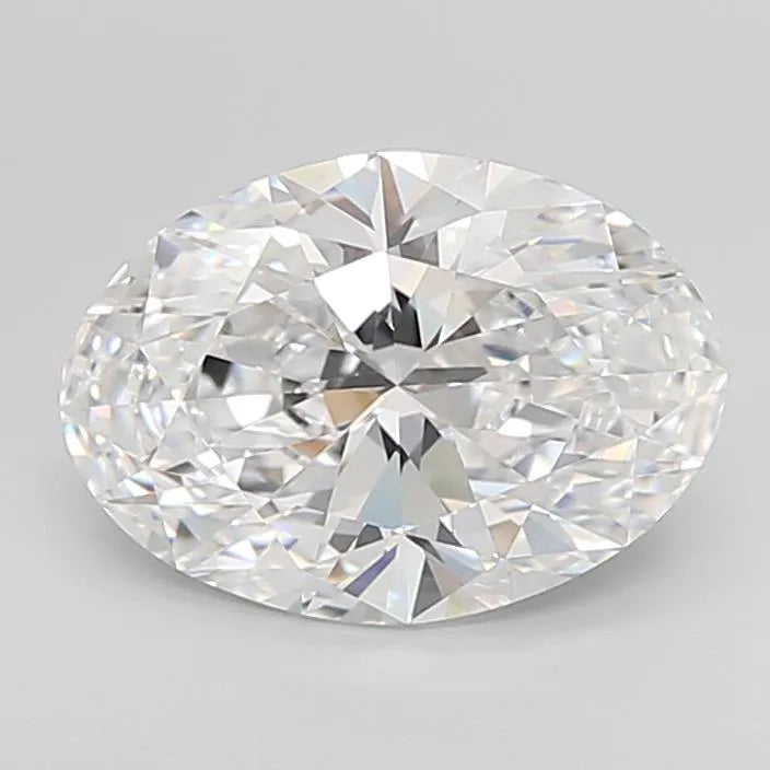 4.02ct Oval Lab Grown Diamond (Colour D, Clarity IF, Cut EX, IGI Certified)