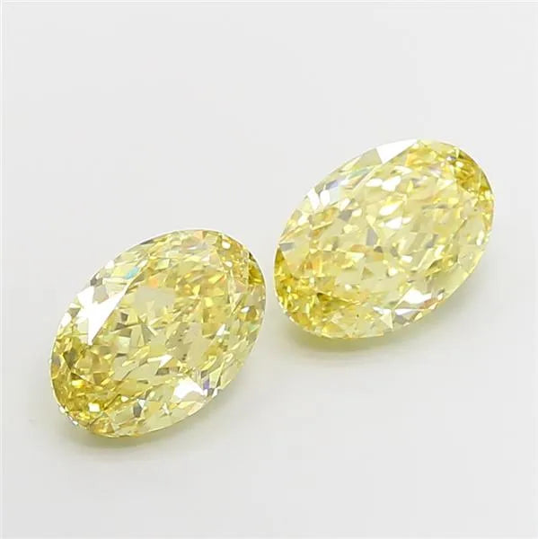 4.02ct Oval Lab Grown Diamond (Colour Fancy Intense Yellow, Clarity VS2, IGI Certified)