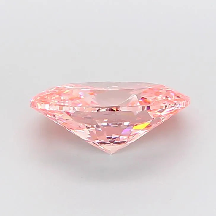 4.02ct Oval Lab Grown Diamond (Colour Fancy Vivid Pink, Clarity VS1, IGI Certified)