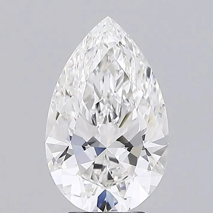 4.02ct Pear Lab Grown Diamond (Colour F, Clarity VVS2, IGI Certified)