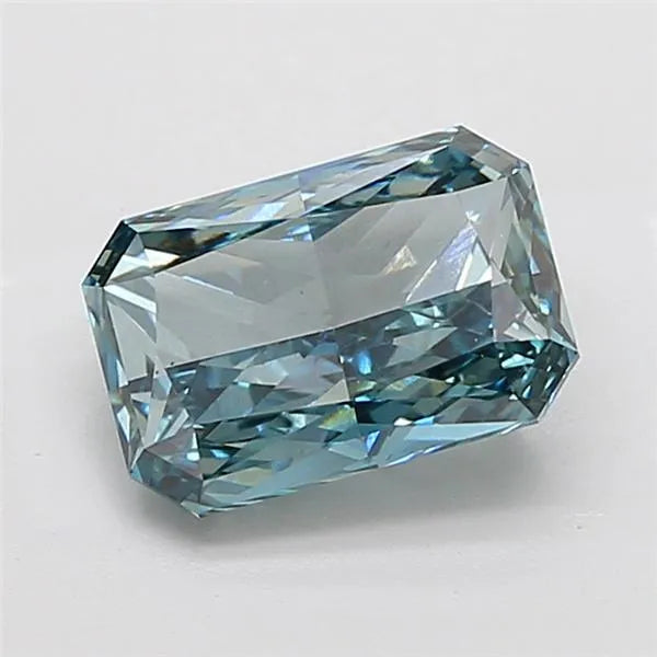4.02ct Radiant Lab Grown Diamond (Colour Fancy Intense Blue Green, Clarity VS2, IGI Certified)
