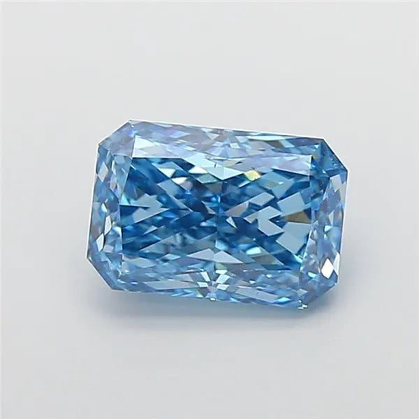 4.02ct Radiant Lab Grown Diamond (Colour Fancy Vivid Blue, Clarity VS2, IGI Certified)
