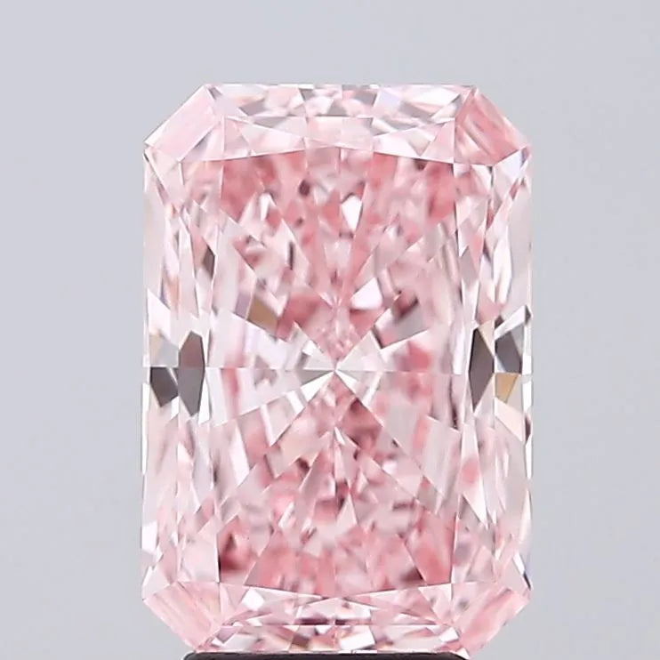 4.02ct Radiant Lab Grown Diamond (Colour Fancy Vivid Pink, Clarity VVS2, IGI Certified)