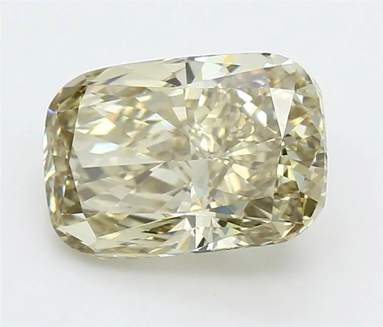 4.03ct Cushion modified Lab Grown Diamond (Colour Fancy Gray Yellow, Clarity VVS2, IGI Certified)