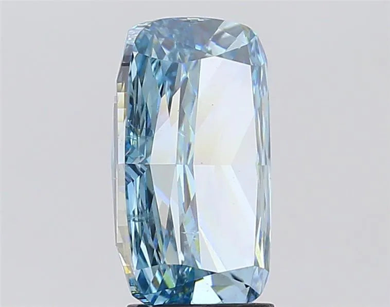 4.03ct Cushion modified Lab Grown Diamond (Colour Fancy Vivid Blue, Clarity VS1, IGI Certified)