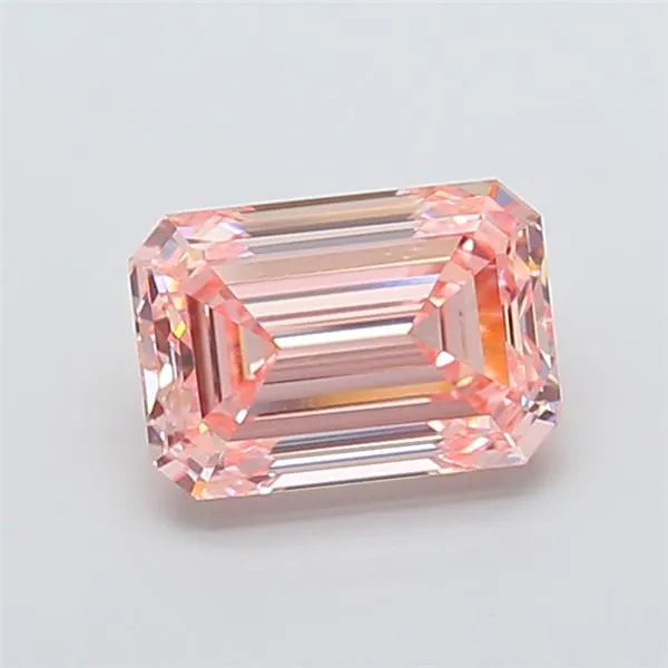4.03ct Emerald Lab Grown Diamond (Colour Fancy Intense Pink, Clarity VVS2, IGI Certified)