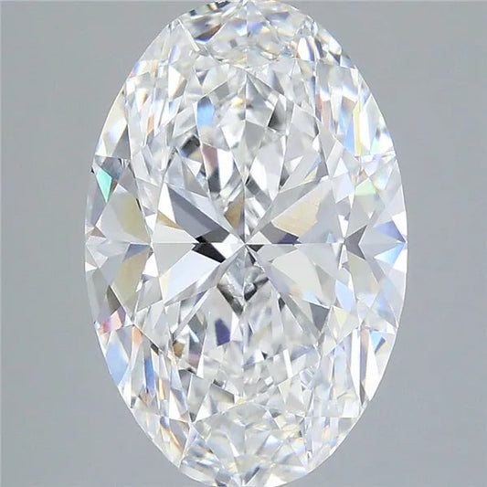 4.03ct Oval Lab Grown Diamond (Colour E, Clarity VVS1, IGI Certified)