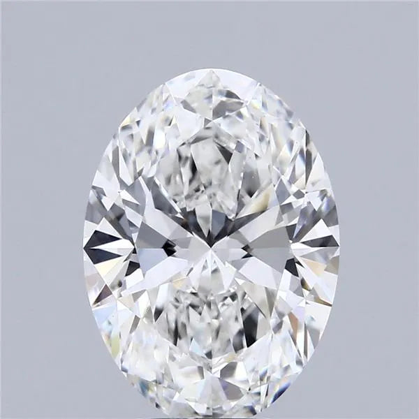 4.03ct Oval Lab Grown Diamond (Colour E, Clarity VVS2, IGI Certified)