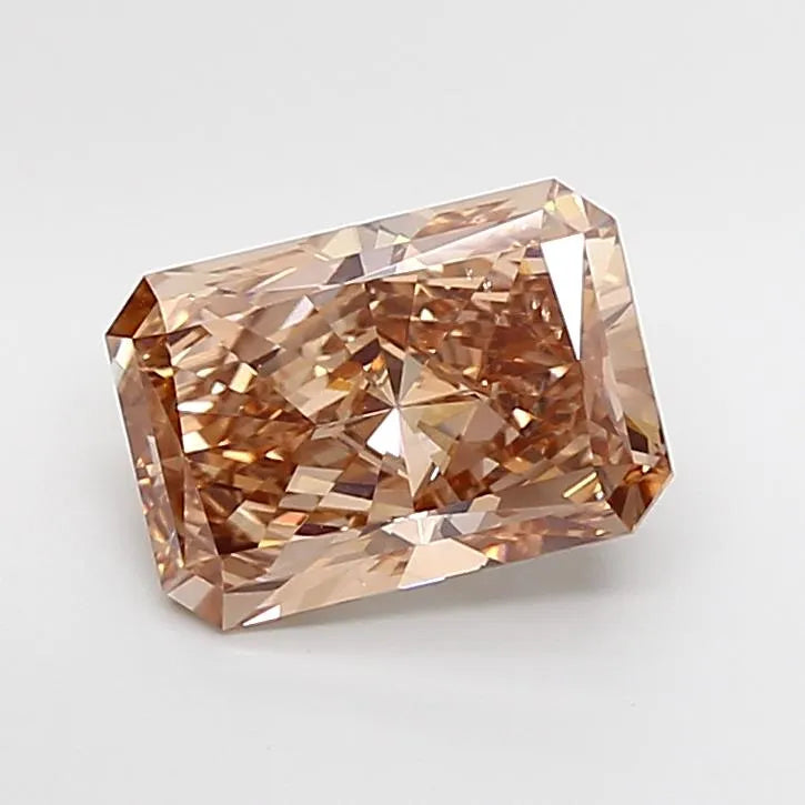 4.03ct Radiant Lab Grown Diamond (Colour Fancy Brown, Clarity VS1, IGI Certified)