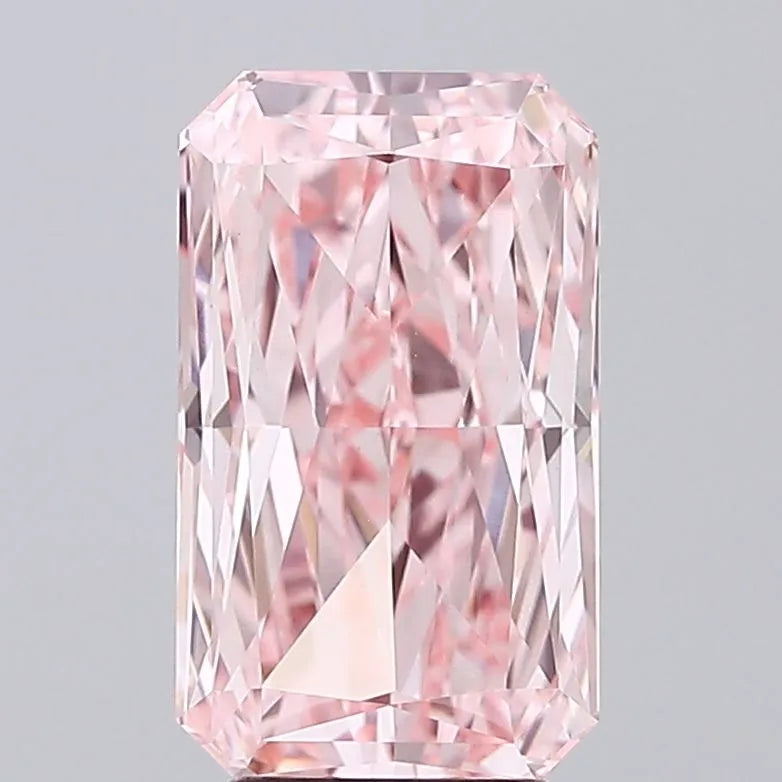 4.03ct Radiant Lab Grown Diamond (Colour Fancy Vivid Pink, Clarity VS1, IGI Certified)