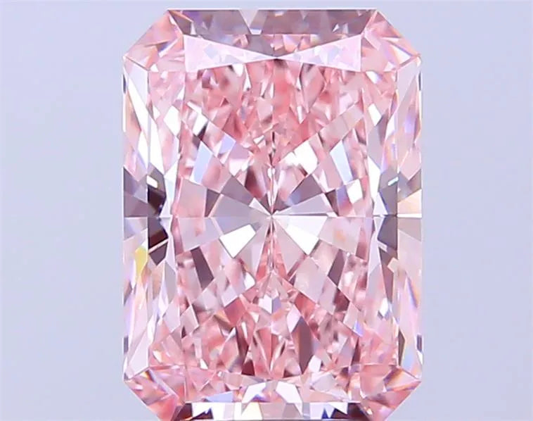4.03ct Radiant Lab Grown Diamond (Colour Fancy Vivid Pink, Clarity VVS2, IGI Certified)