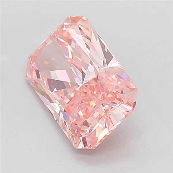 4.03ct Radiant Lab Grown Diamond (Colour Fancy Vivid Pink, Clarity VVS2, IGI Certified)