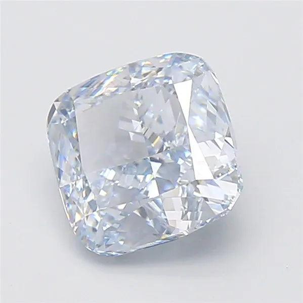 4.04ct Cushion modified Lab Grown Diamond (Colour Fancy Blue, Clarity VVS2, IGI Certified)