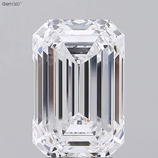 4.04ct Emerald Lab Grown Diamond (Colour D, Clarity VVS2, GIA Certified)