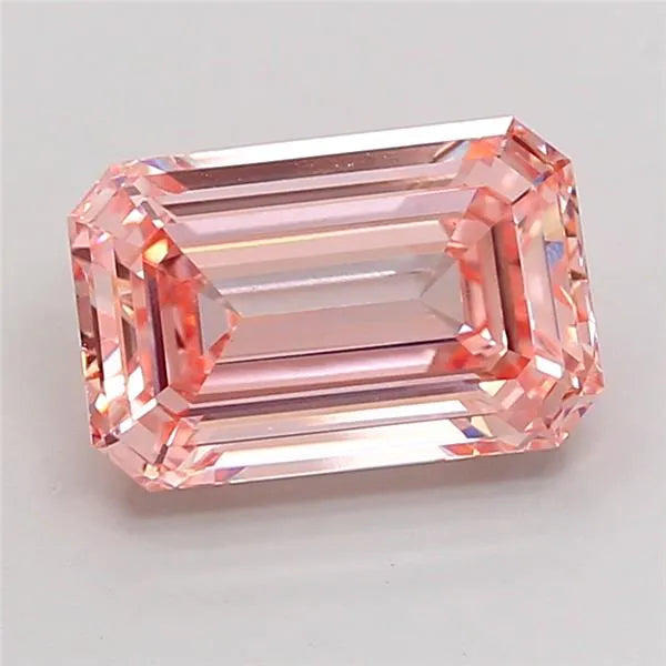 4.04ct Emerald Lab Grown Diamond (Colour Fancy Intense Pink, Clarity VS1, IGI Certified)