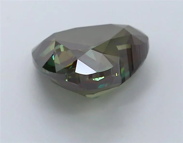 4.04ct Heart Lab Grown Diamond (Colour Fancy Deep Green, Clarity VVS2, IGI Certified)