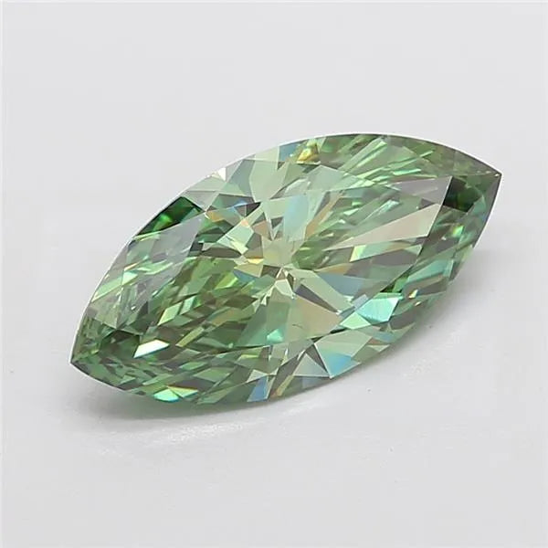 4.04ct Marquise Lab Grown Diamond (Colour Fancy Vivid Green, Clarity VS1, IGI Certified)