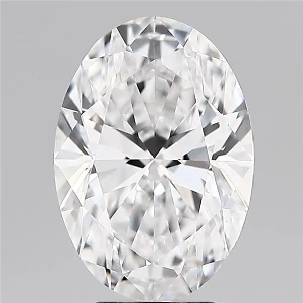 4.04ct Oval Lab Grown Diamond (Colour D, Clarity IF, IGI Certified)